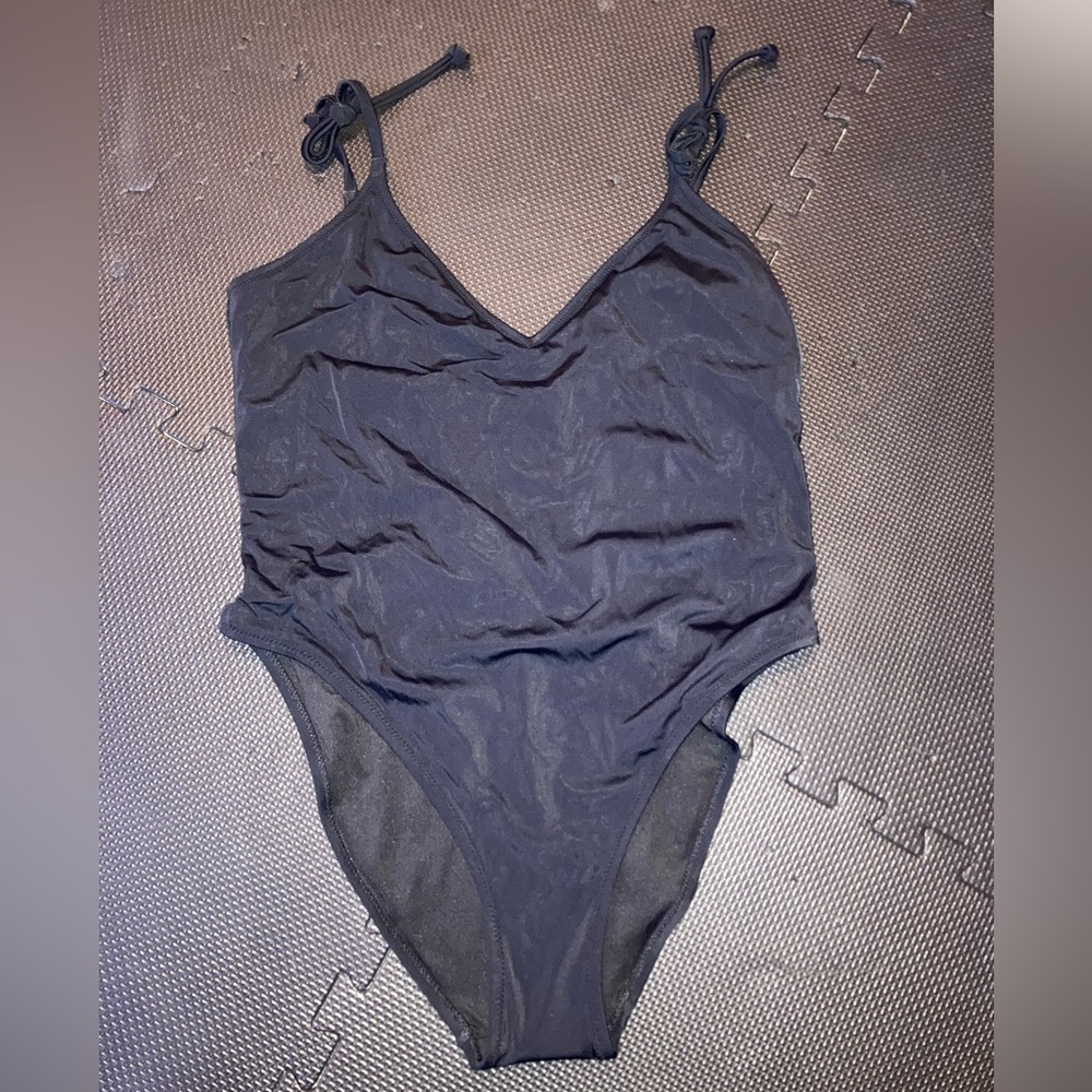 Victoria’s Secrets - PINK black one piece swimsuit XL new w/ tags